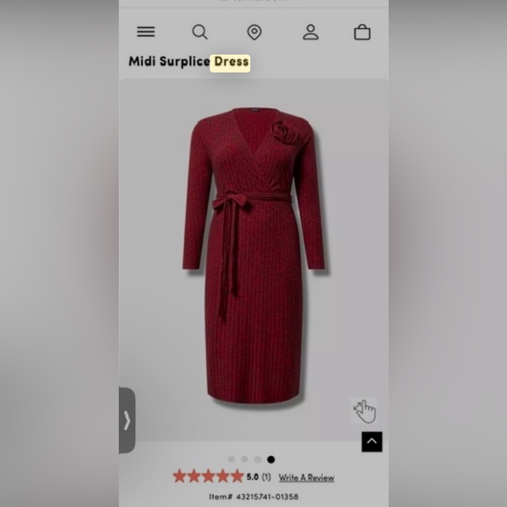 Torrid Red Textured Knit Top